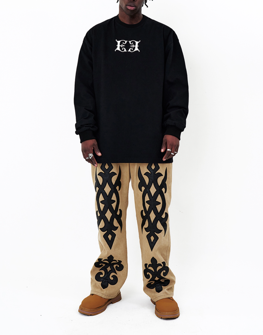 Gemini Bright E Long Sleeve Tee BLACK