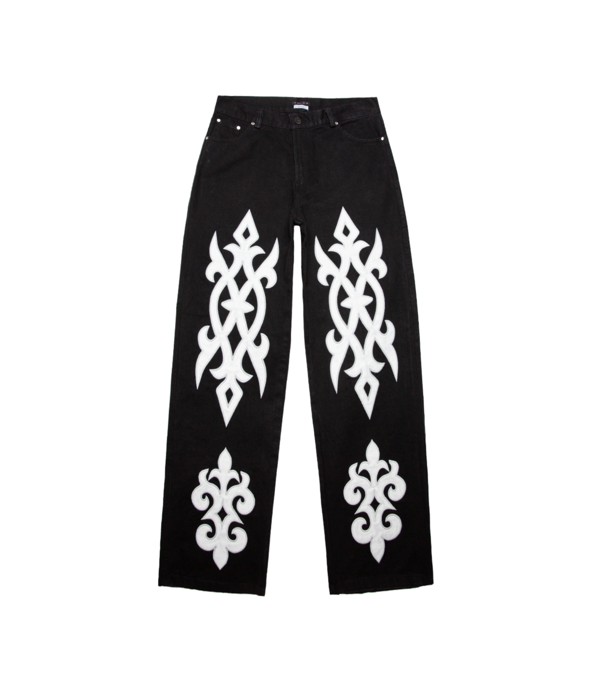 Dark Tribal Party Denim BLK/WHT