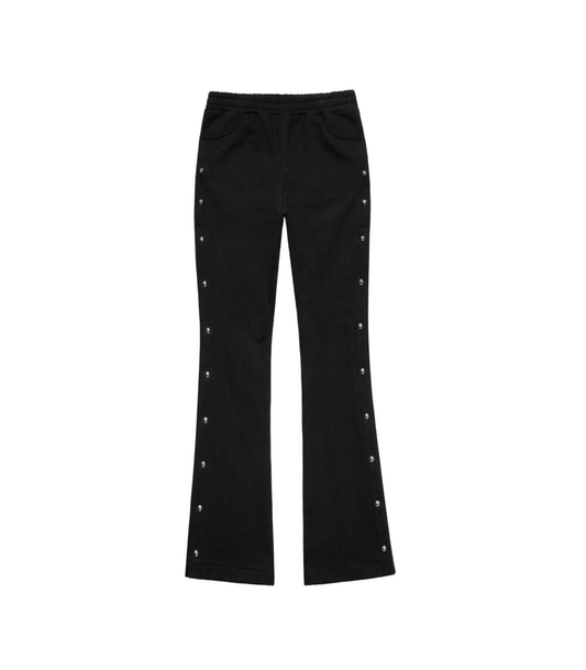 Unisex Nouveau Snap Boots Cut Pants BLACK
