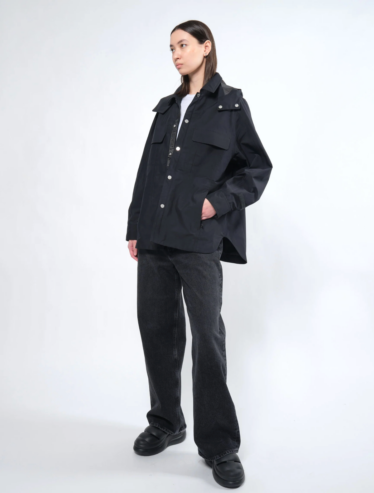 Waterproof Rain Jacket BLACK