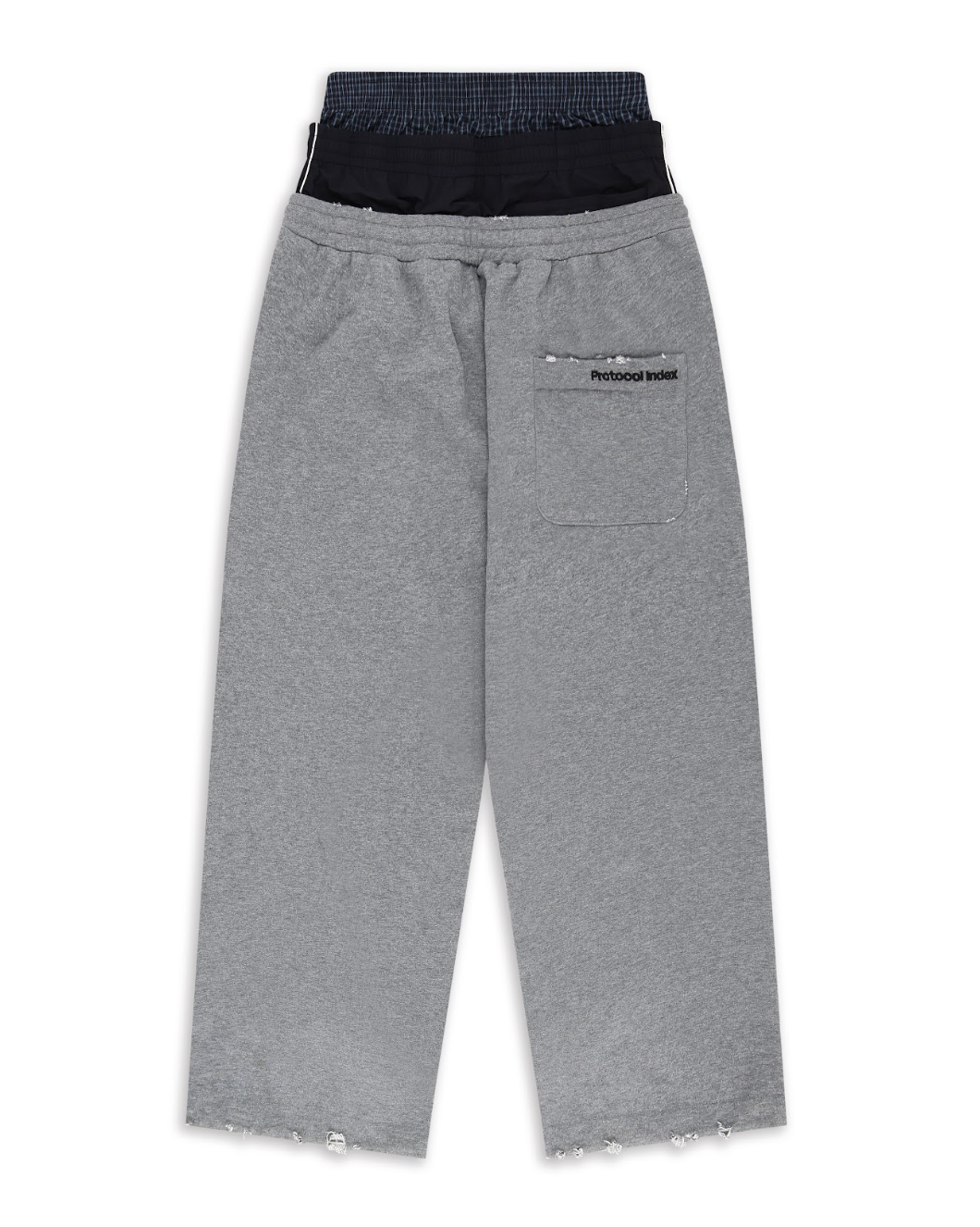 Retro 3 Layered Sweat Pants GREY