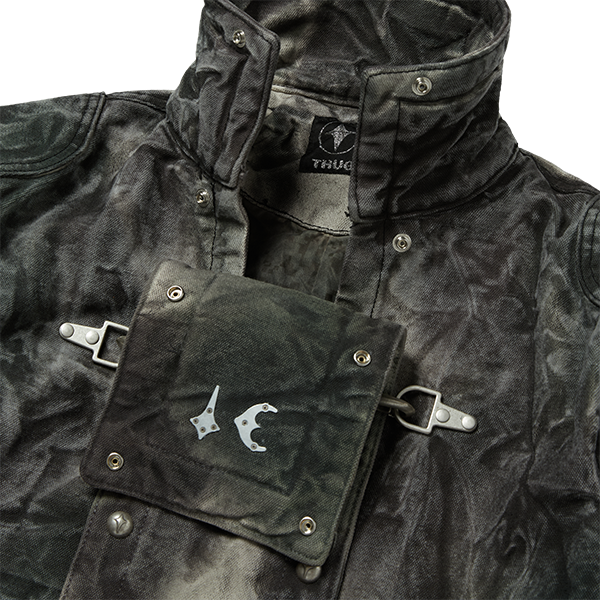 Bio Soldier Denim Trench Coat CAMO