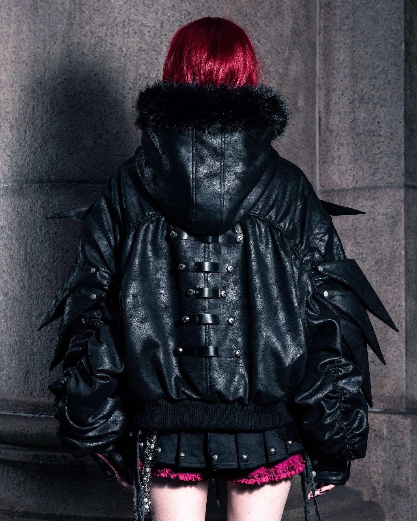 SSN V.05 British Flag Design Leather Jacket