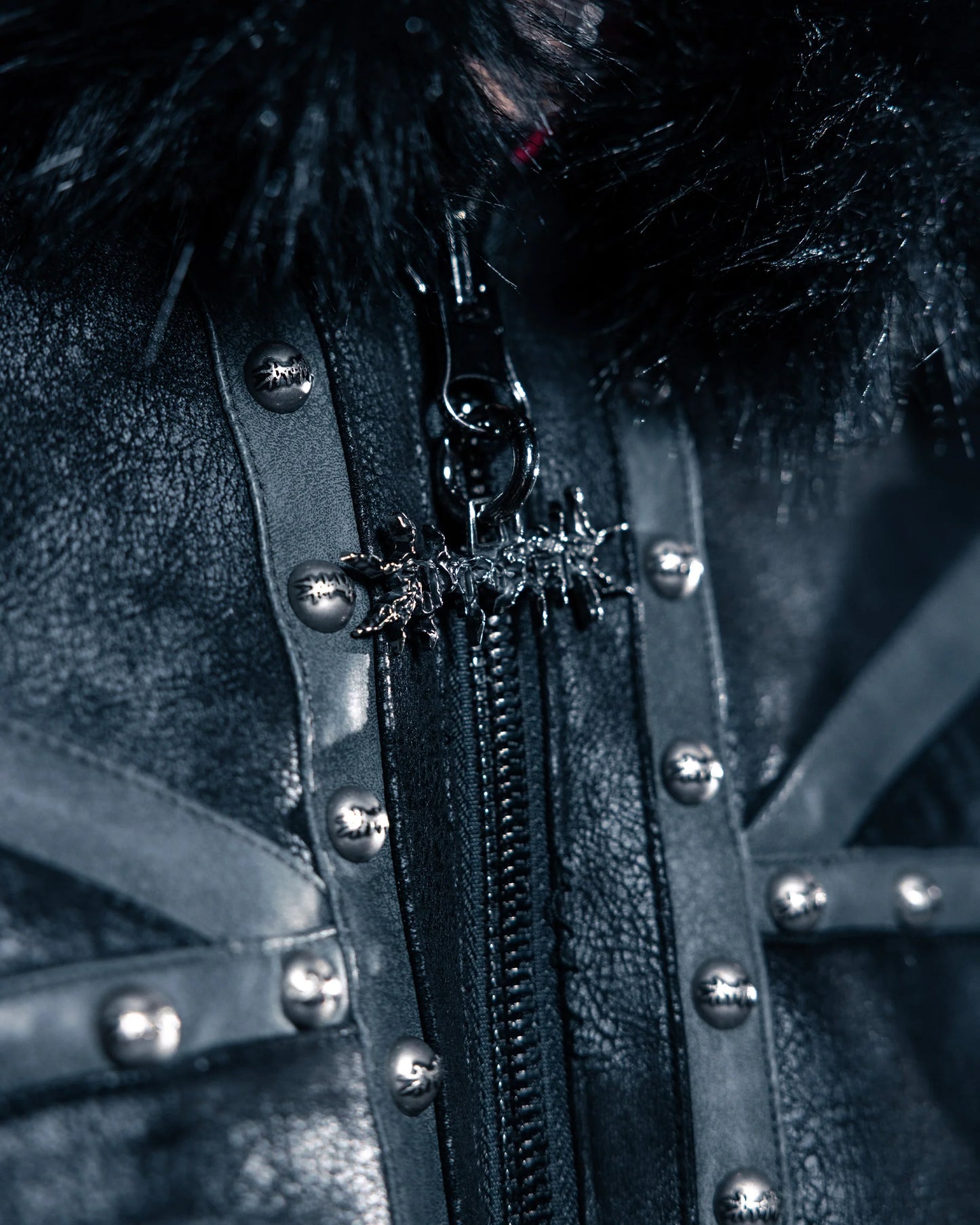 SSN V.05 British Flag Design Leather Jacket