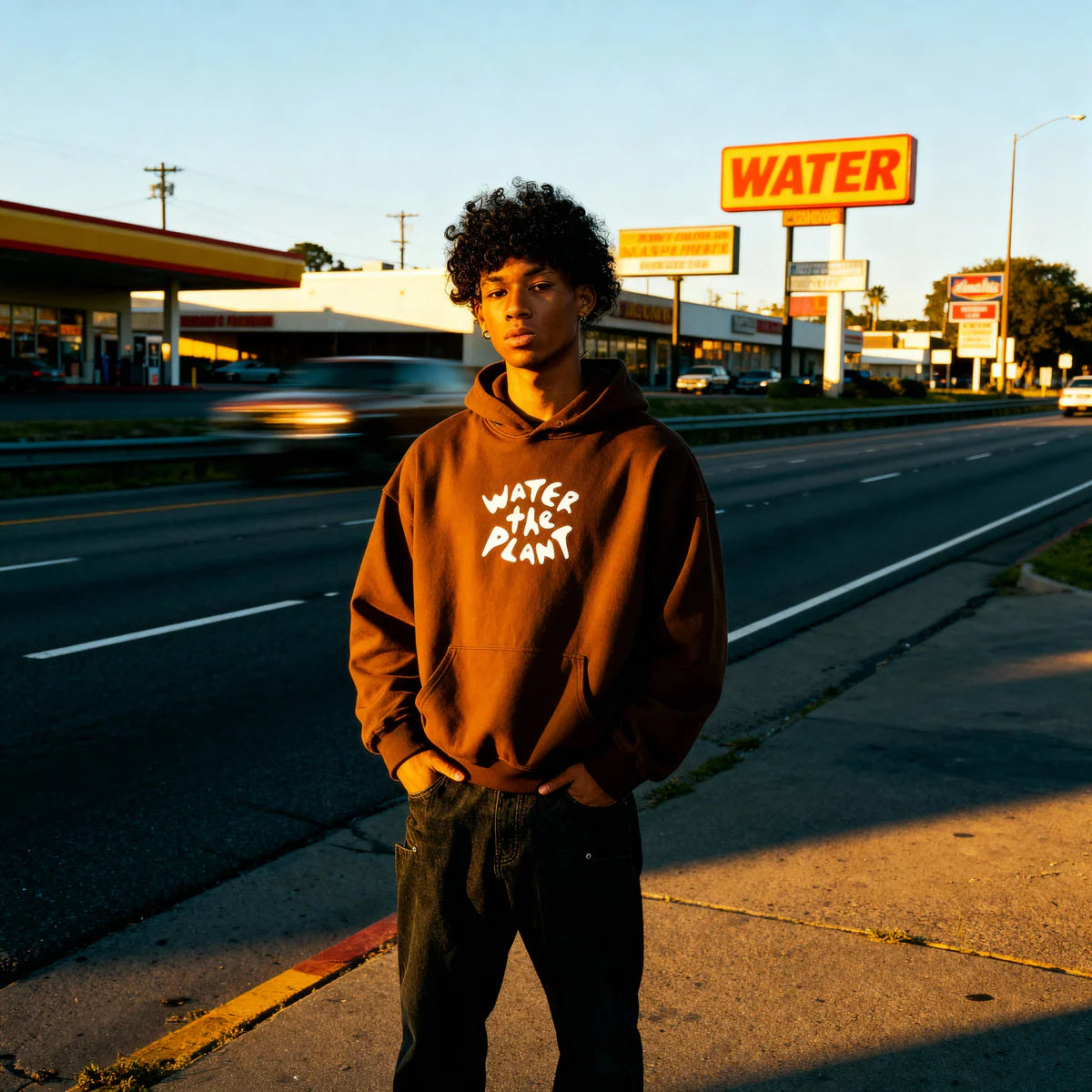 SMILEYWORLD® Logo Hoodie BROWN