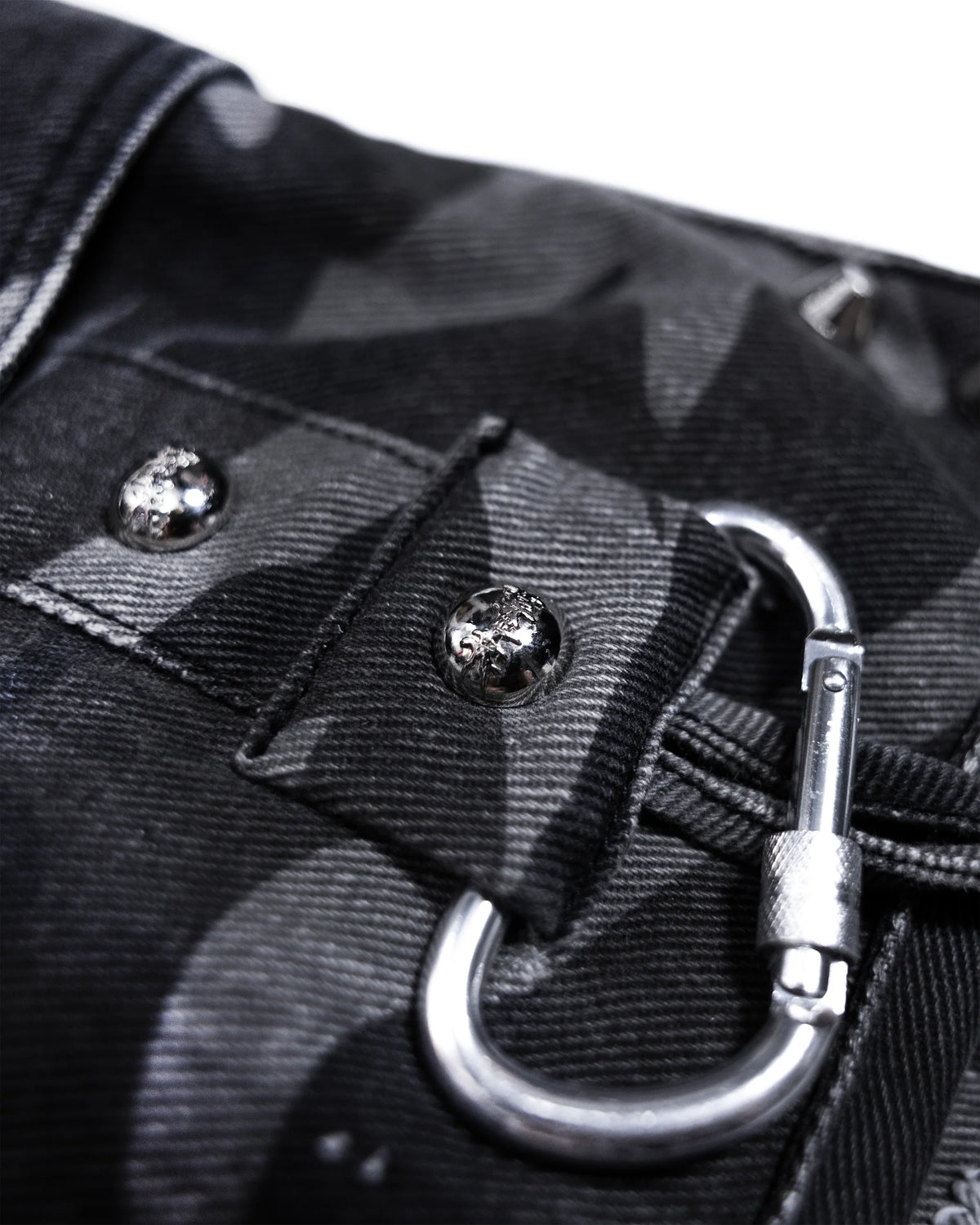 Street Camo 2.0 Denim Shorts WASHED GREY