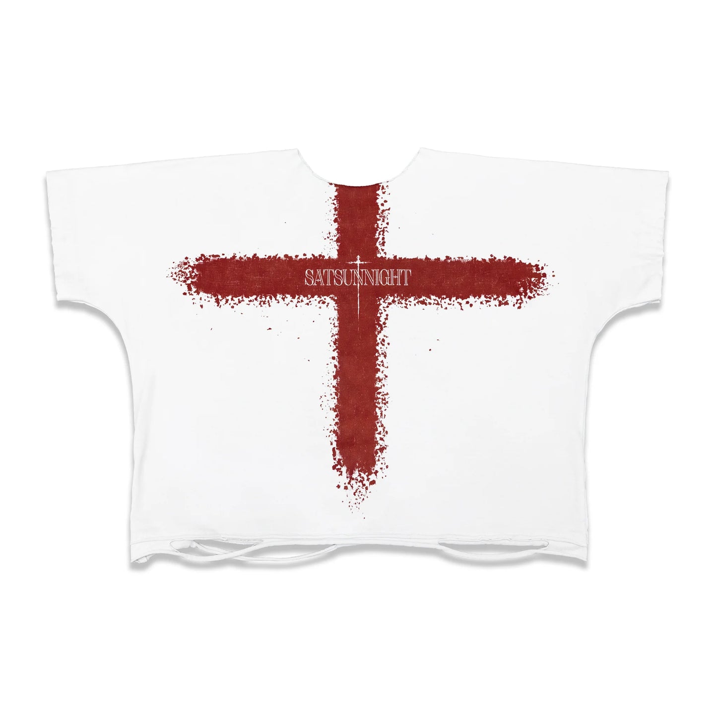 V.06 LOST PEACE CROSS BOTH SIDES T-SHIRT WHITE
