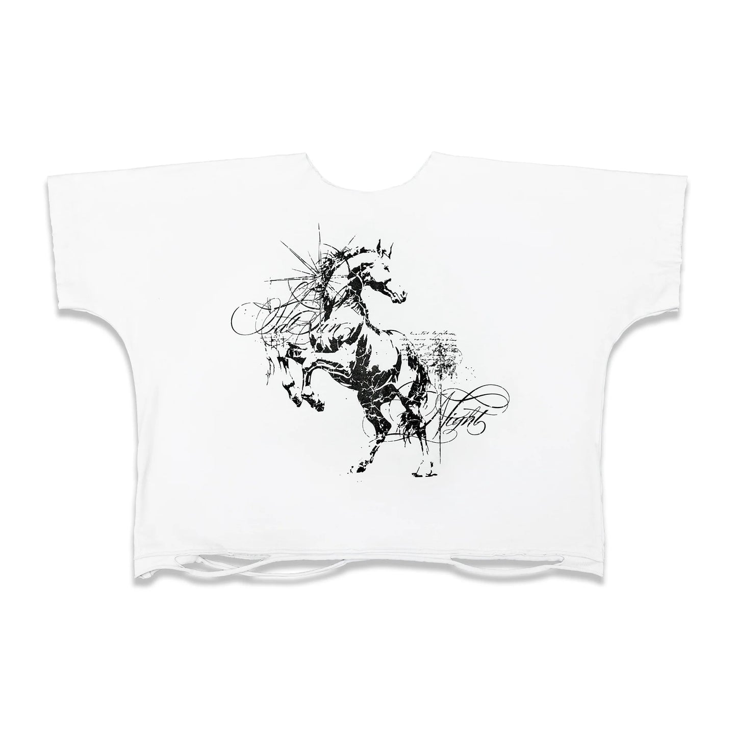 V.06 LOST HORSE BOTH SIDES T-SHIRT WHITE