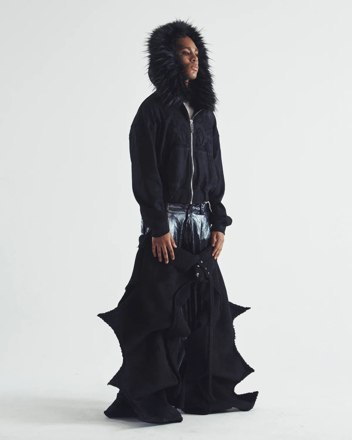 Molar Fur Zip-UP BLACK