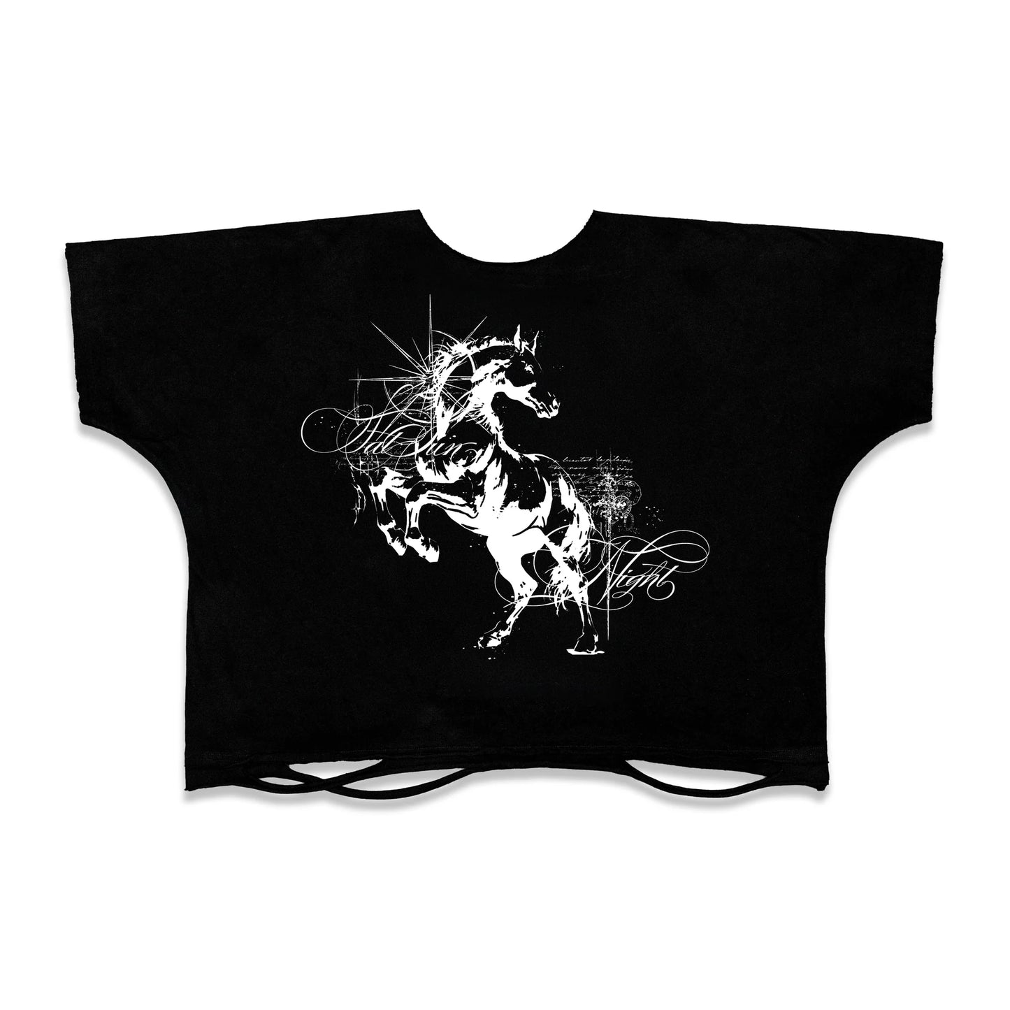 V.06 LOST HORSE BOTH SIDES T-SHIRT BLACK