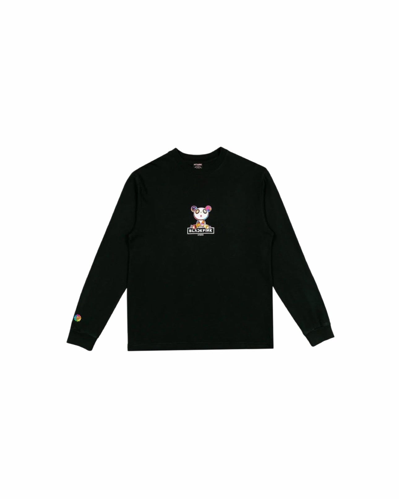 BLACKPINK TMKK Panda Flowers Longsleeve  BLACK