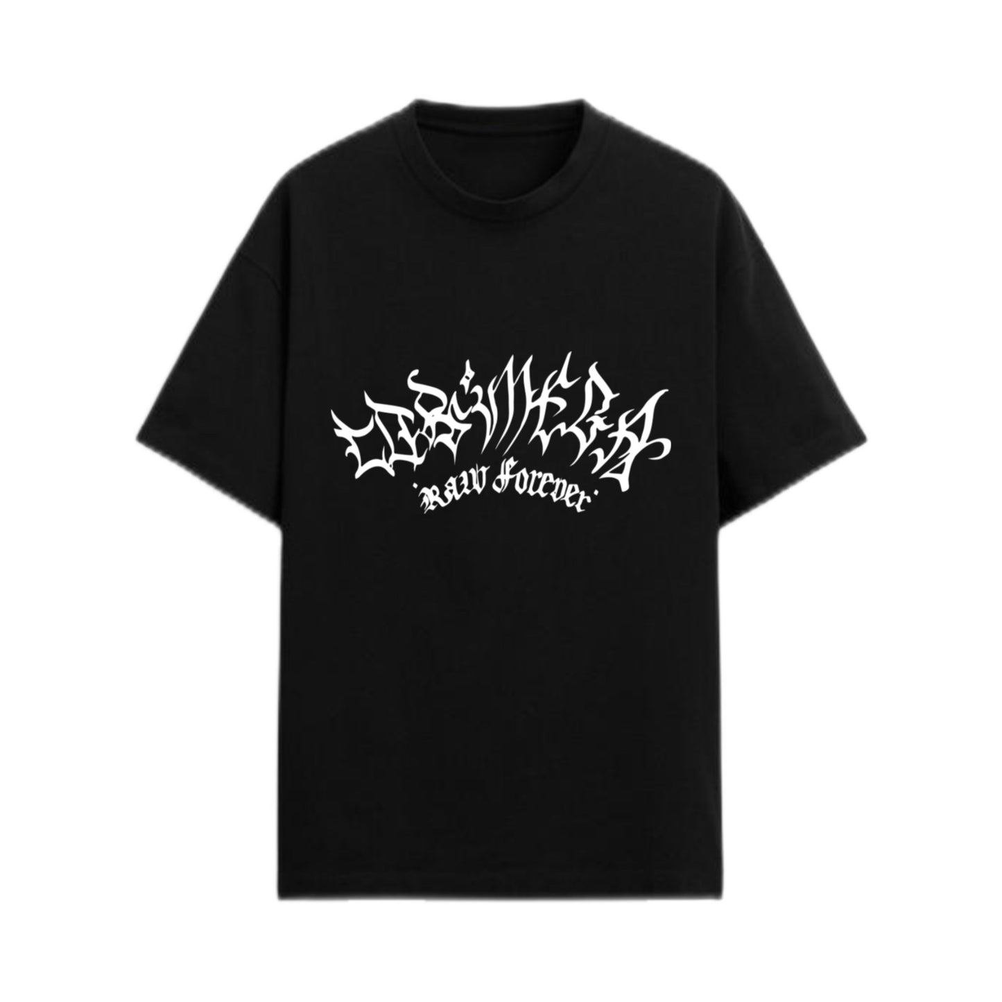 "Raw Forever Tee" BLACK