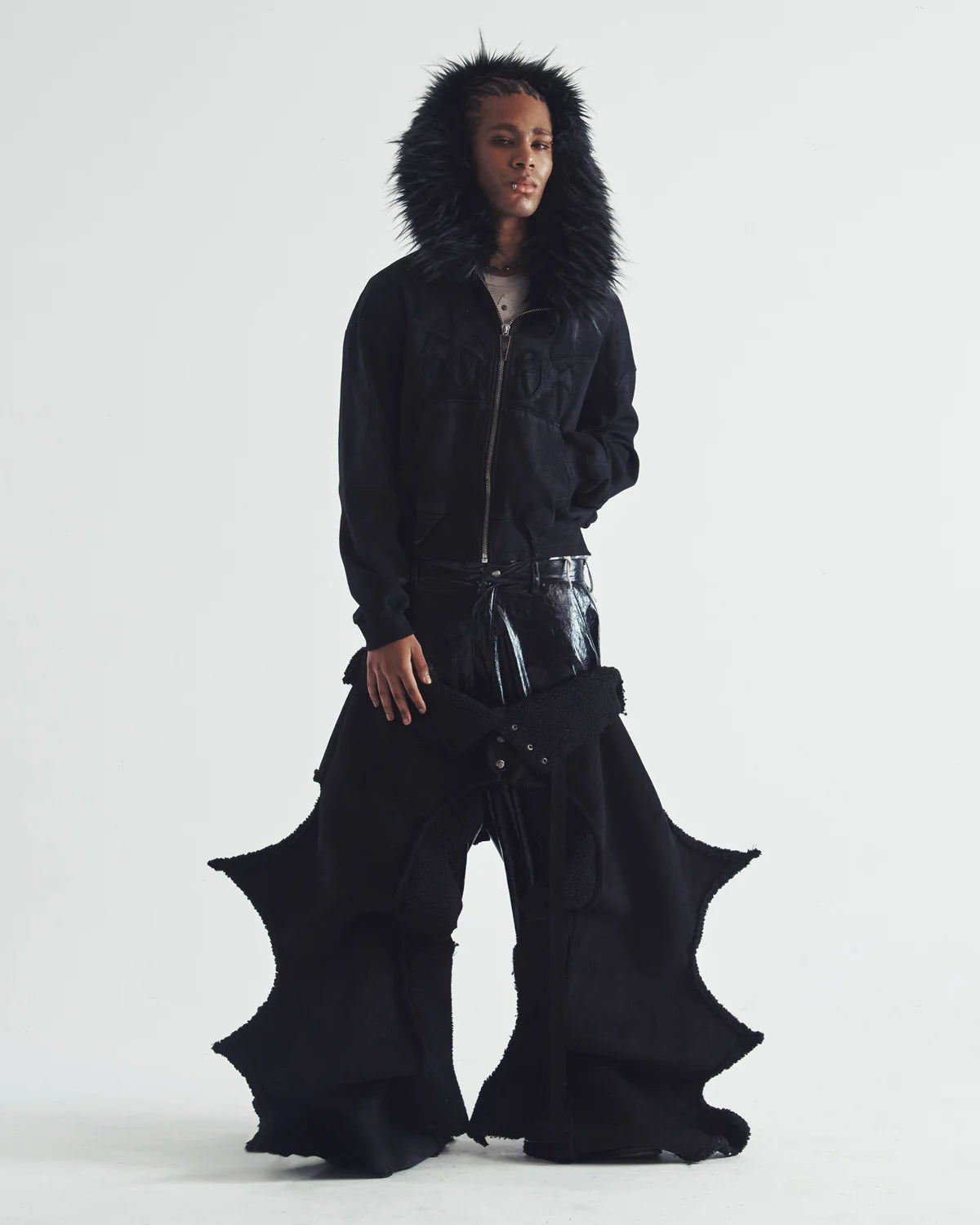 Molar Fur Zip-UP BLACK