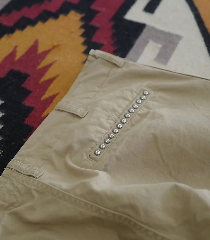 Custom Stud Pants BEIGE (Fierce line)