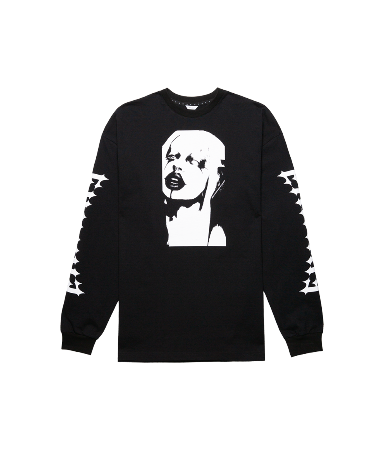 Face Long Sleeve Tee BLACK