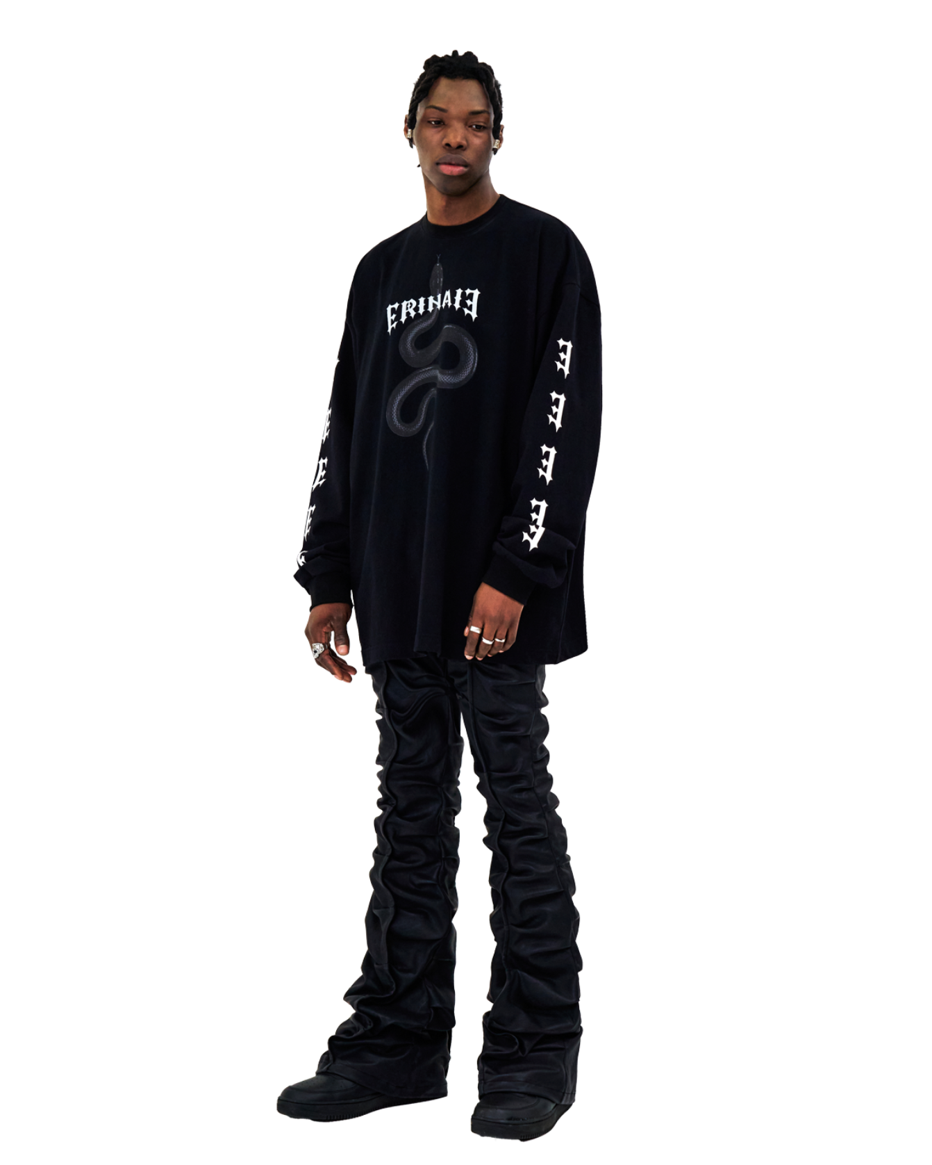 Mamba Logo Long Sleeve Tee BLACK