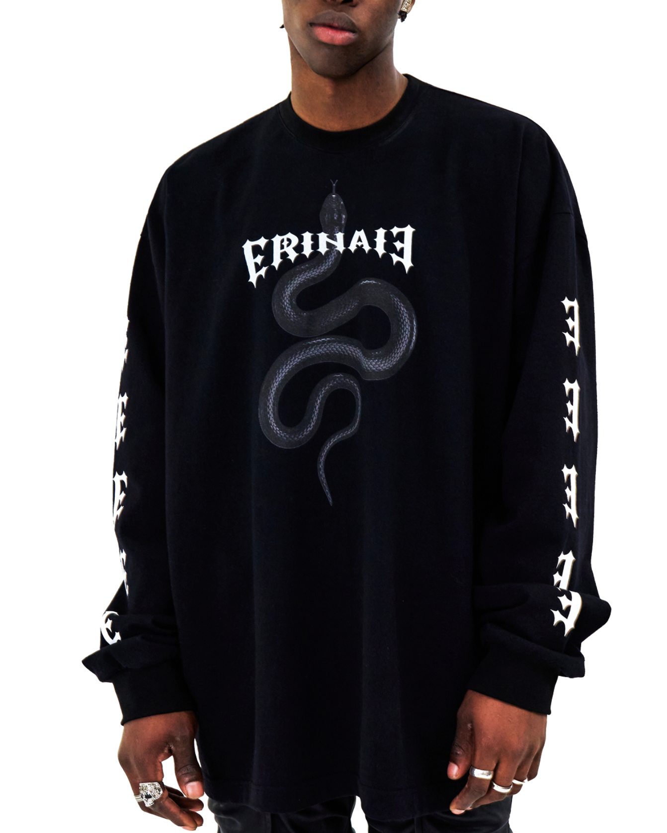 Mamba Logo Long Sleeve Tee BLACK