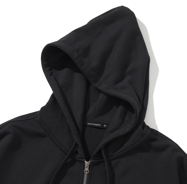 Dagger Tribal Logo Hood Zip Up BLACK