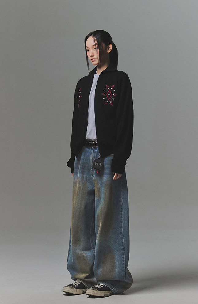 Mud Washed Regular Fit DEEP BLUE