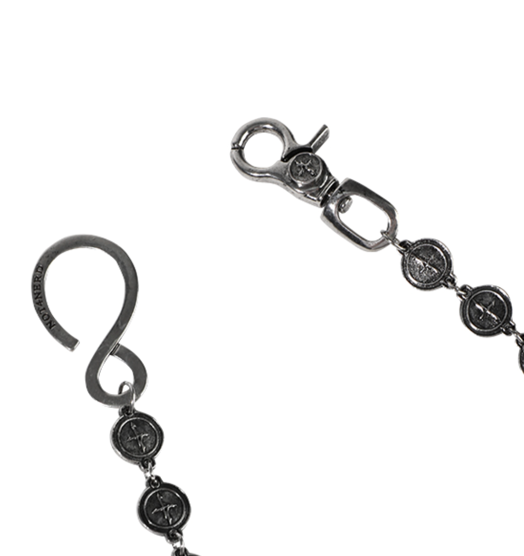 4 Symbol Coin Ball Wallet Chain SILVER