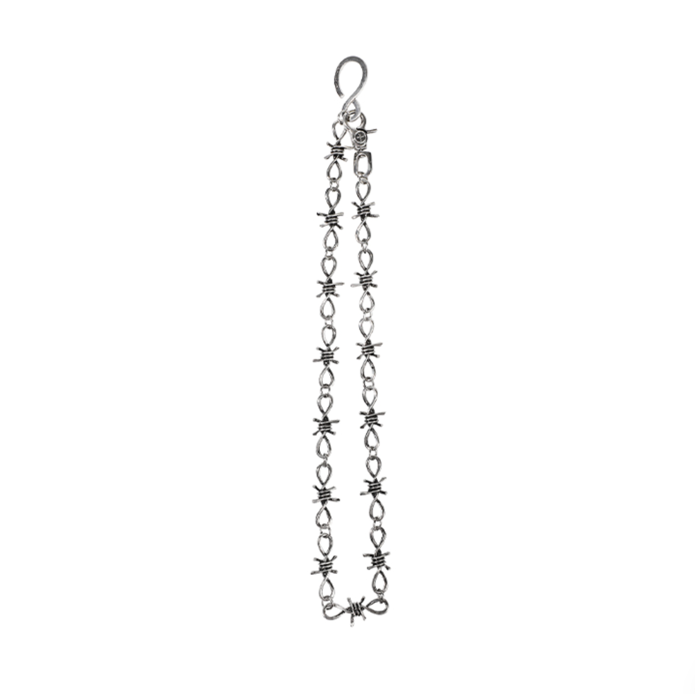 Barbed WIre Wallet Chain SILVER
