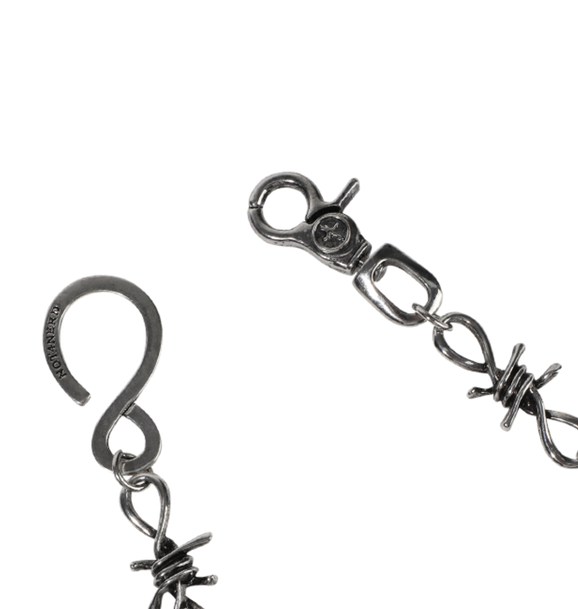 Barbed WIre Wallet Chain SILVER