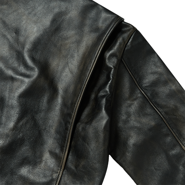 Bio Soldier Leather Jacket BLACK