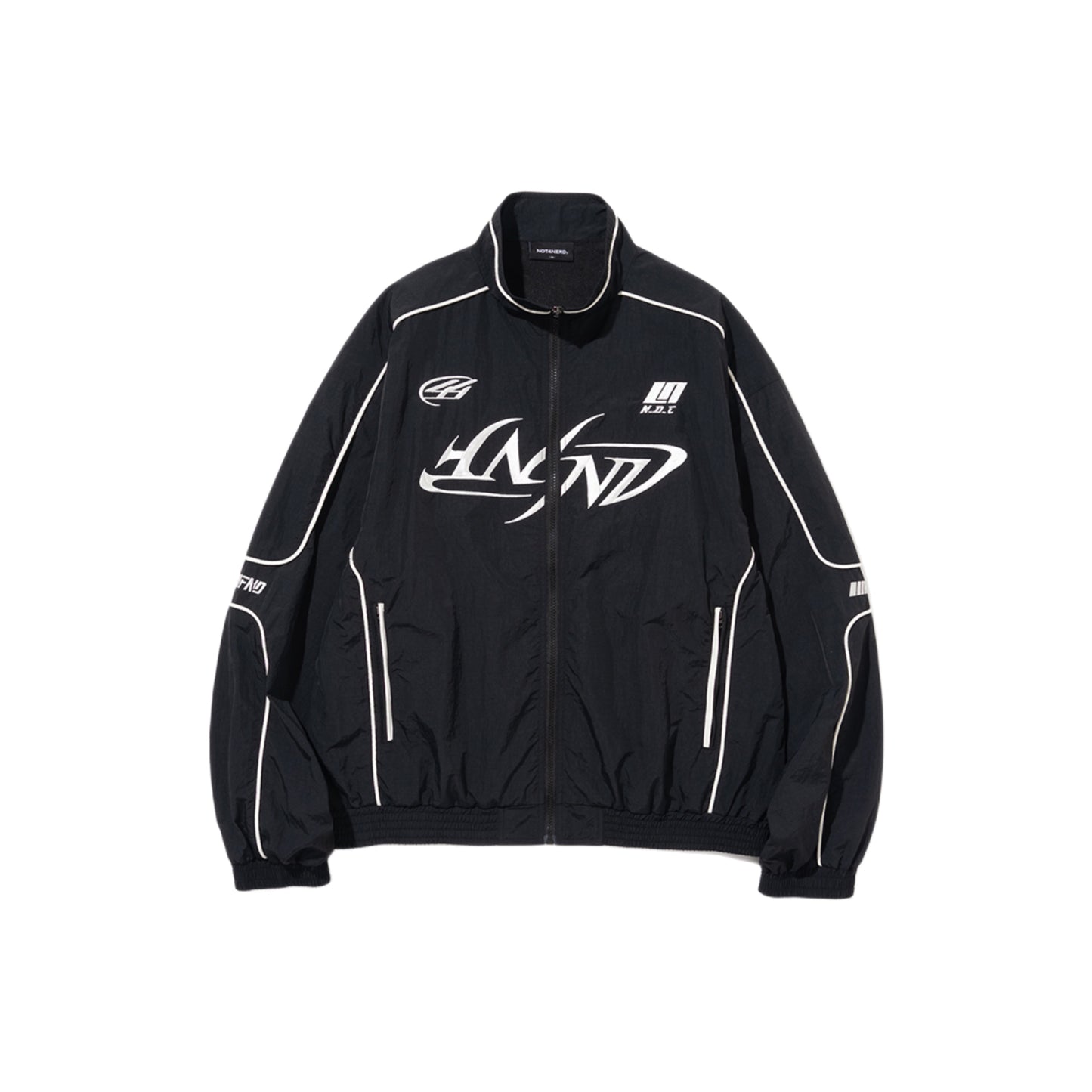Tribal Logo Nylon Racing Jacket BLACK