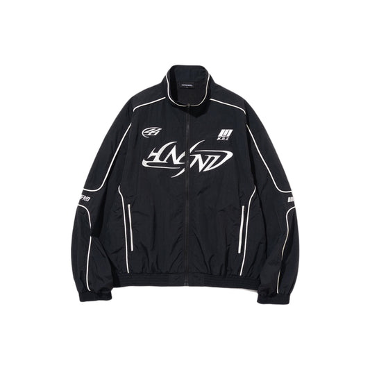 Tribal Logo Nylon Racing Jacket BLACK
