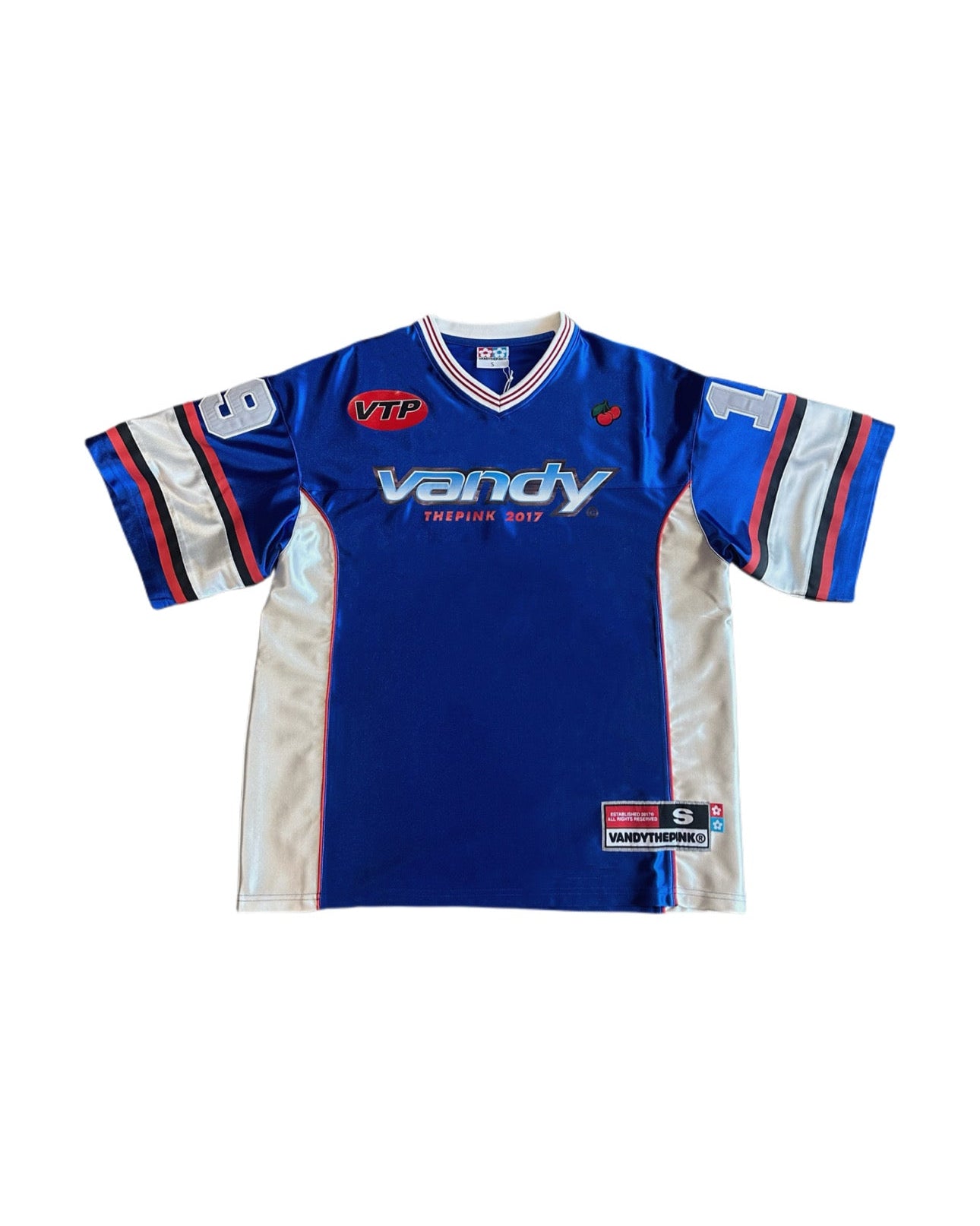 Cherry Football Jersey BLUE