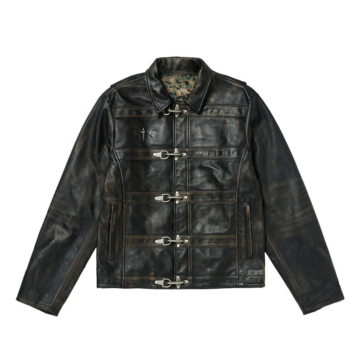 Bio Soldier Leather Jacket BLACK