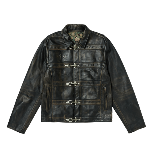 Bio Soldier Leather Jacket BLACK