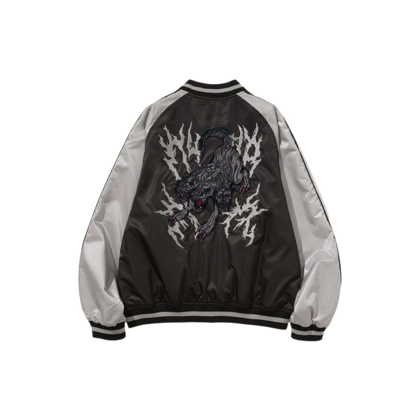 Cerberus Satin Blouson Jacket BLACK