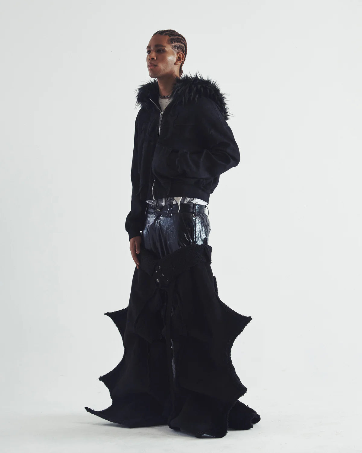 Molar Fur Zip-UP BLACK