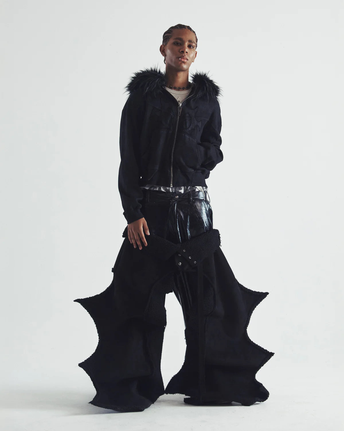 Molar Fur Zip-UP BLACK