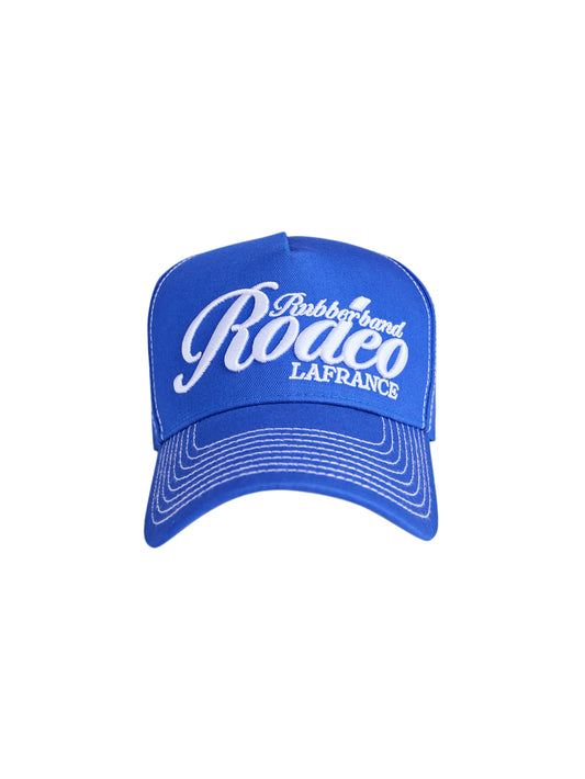 Rubberband Rodeo Topstitch Hat BLUE