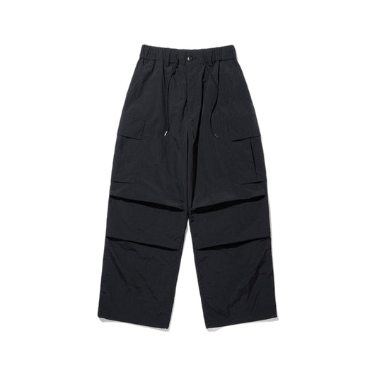 Parachute Nylon Cargo Pants BLACK