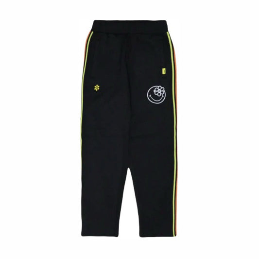 SMILEYWORLD® Rainbow Track Pants BLACK