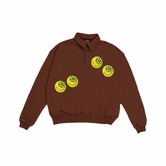 SMILEYWORLD® Enchanting L/S Polo BROWN