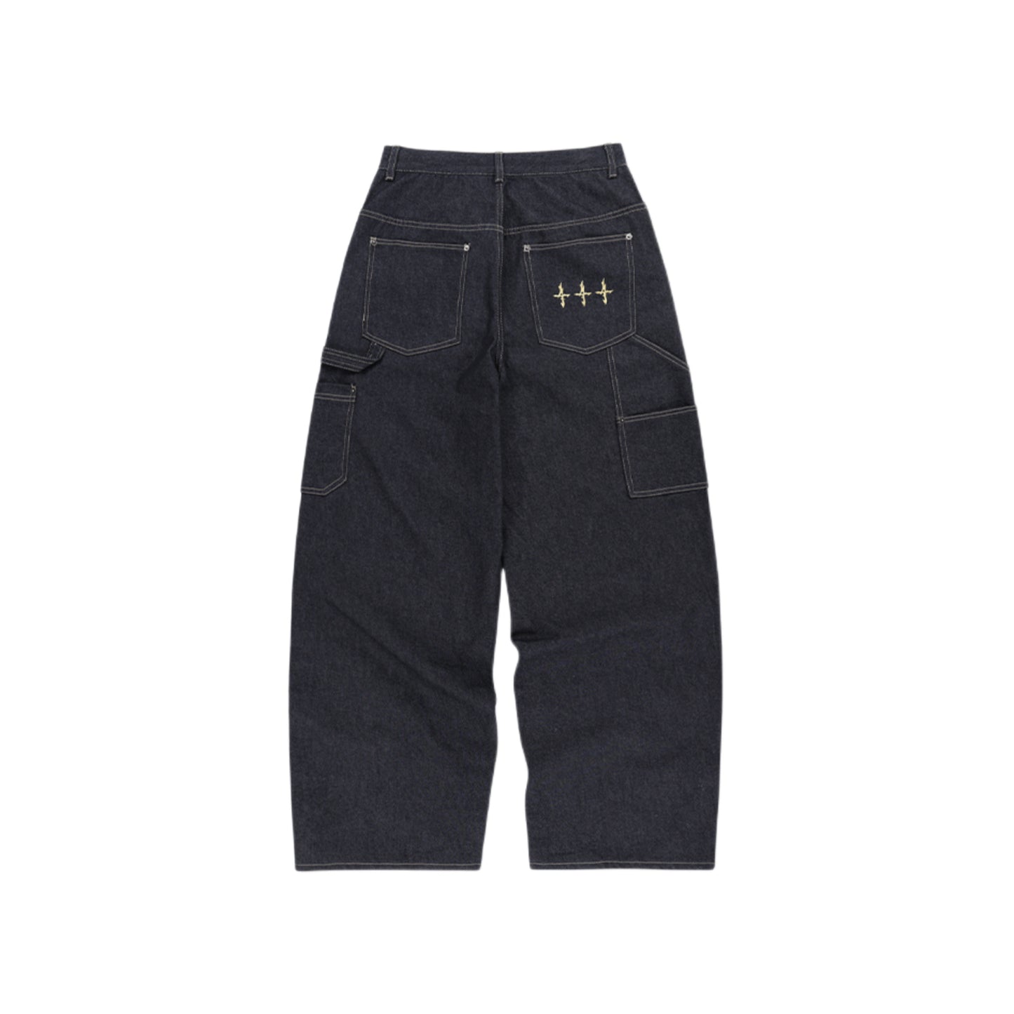 Stitch Double Knee Denim Pants DEEP INDiGO