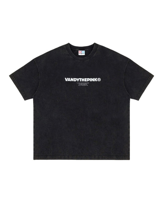 Time To Work Tee WASHED BLACK