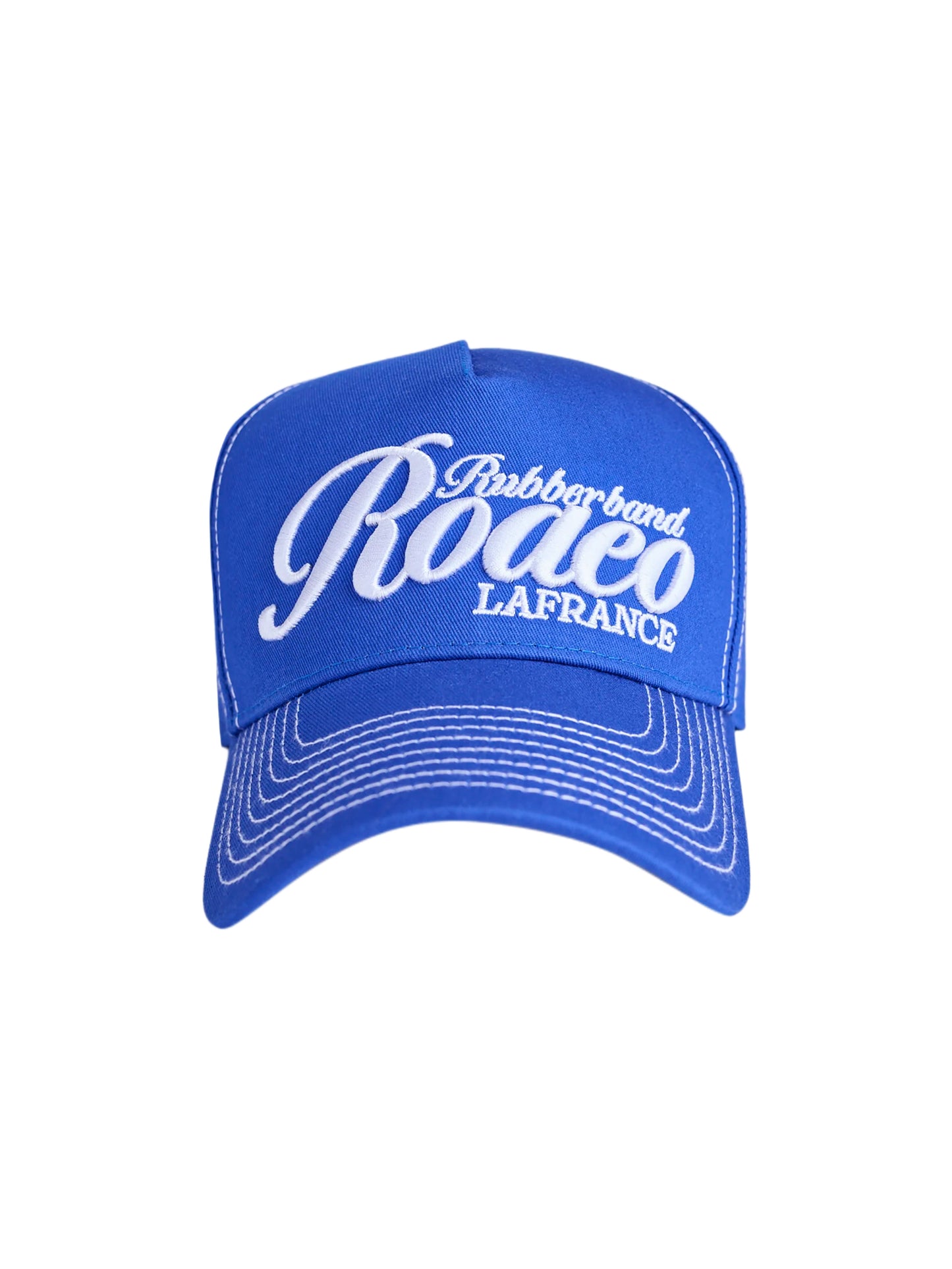 Rubberband Rodeo Topstitch Hat BLUE