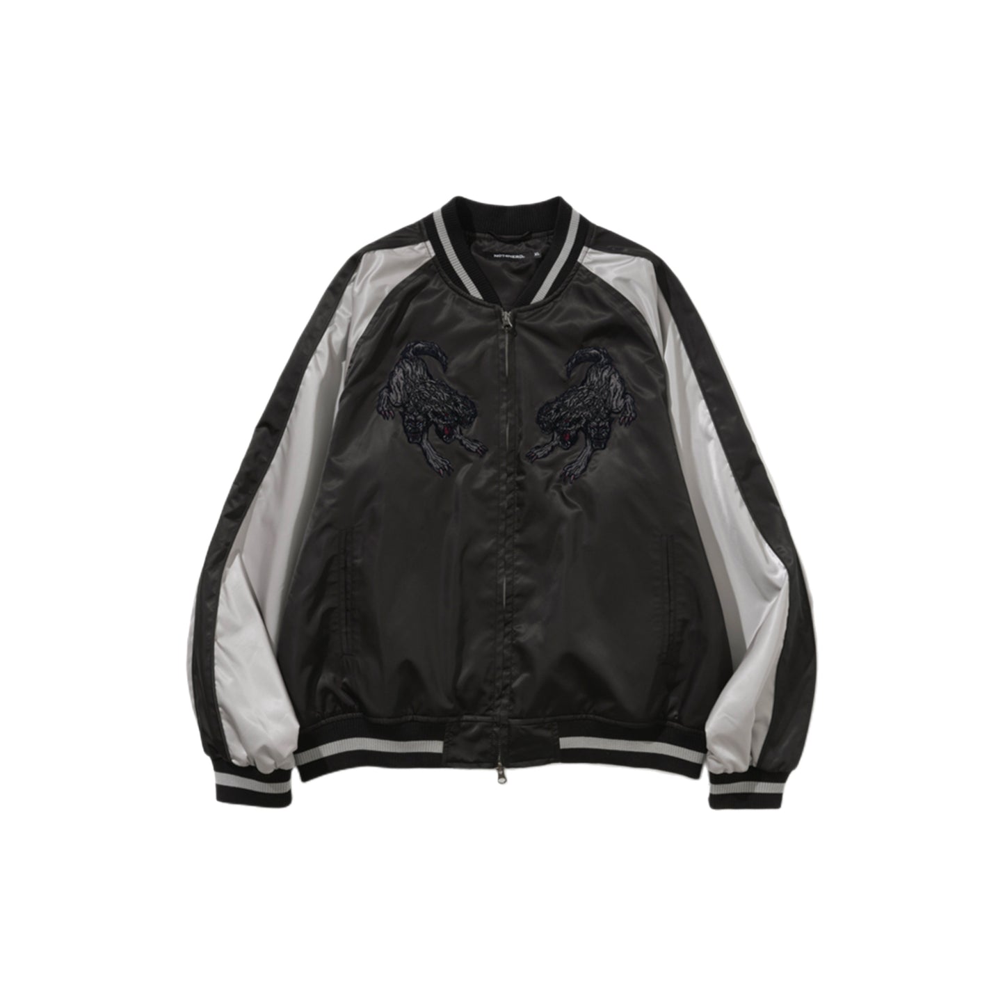 Cerberus Satin Blouson Jacket BLACK
