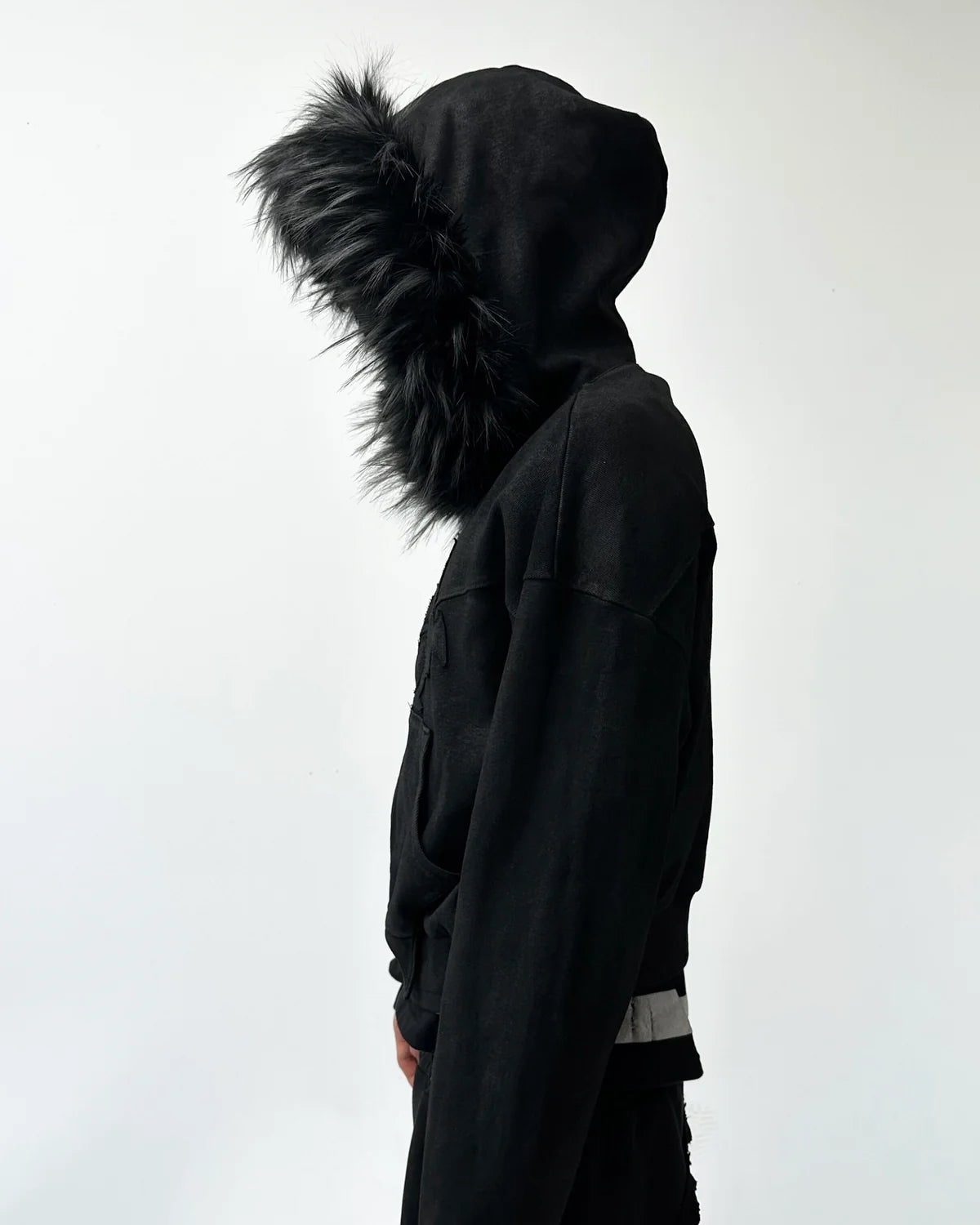 Molar Fur Zip-UP BLACK