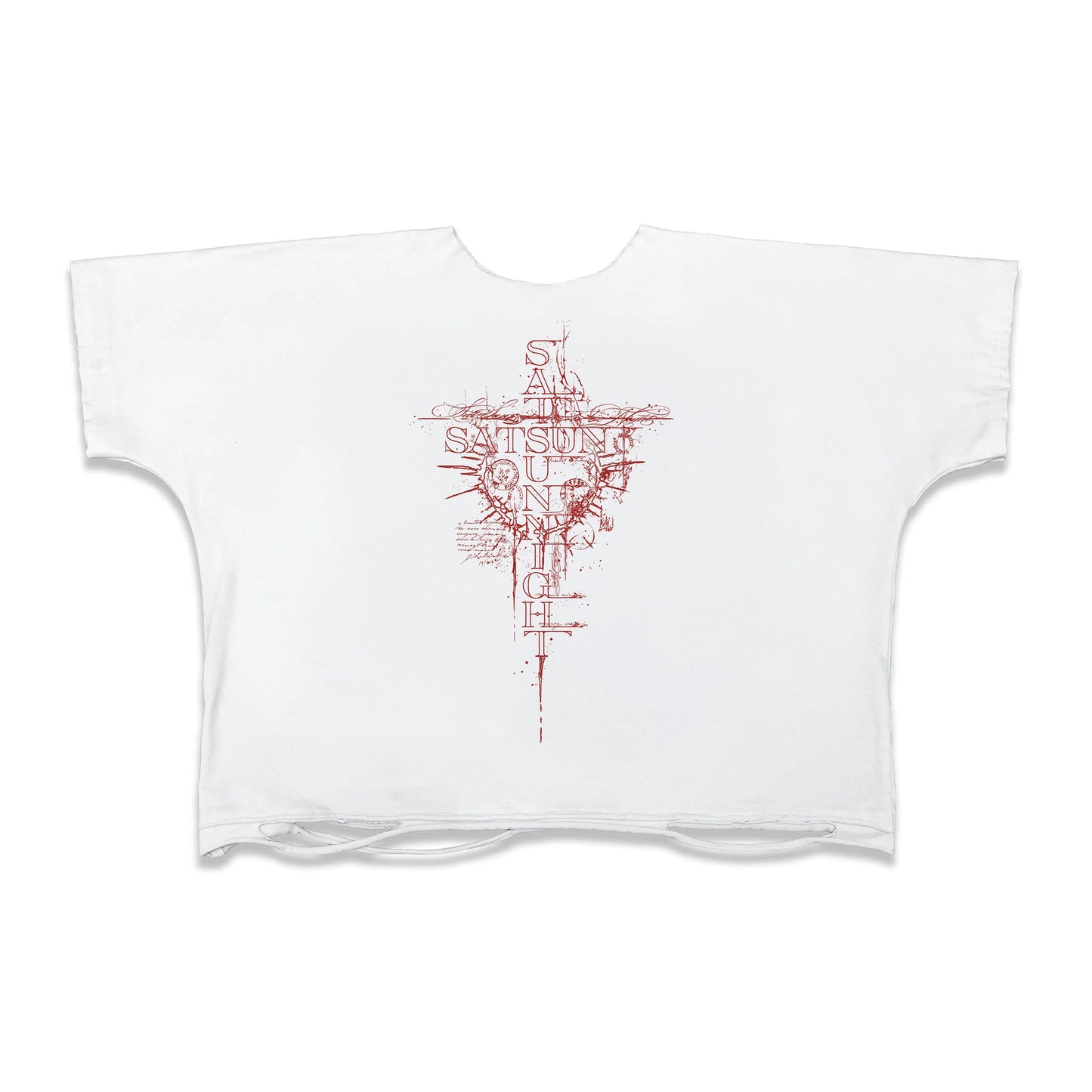 V,06 LOST SWORD BOTH SIDES T-SHIRT WHITE