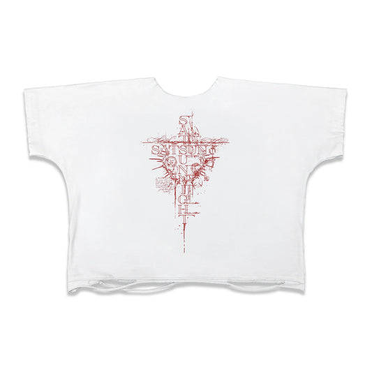 V,06 LOST SWORD BOTH SIDES T-SHIRT WHITE
