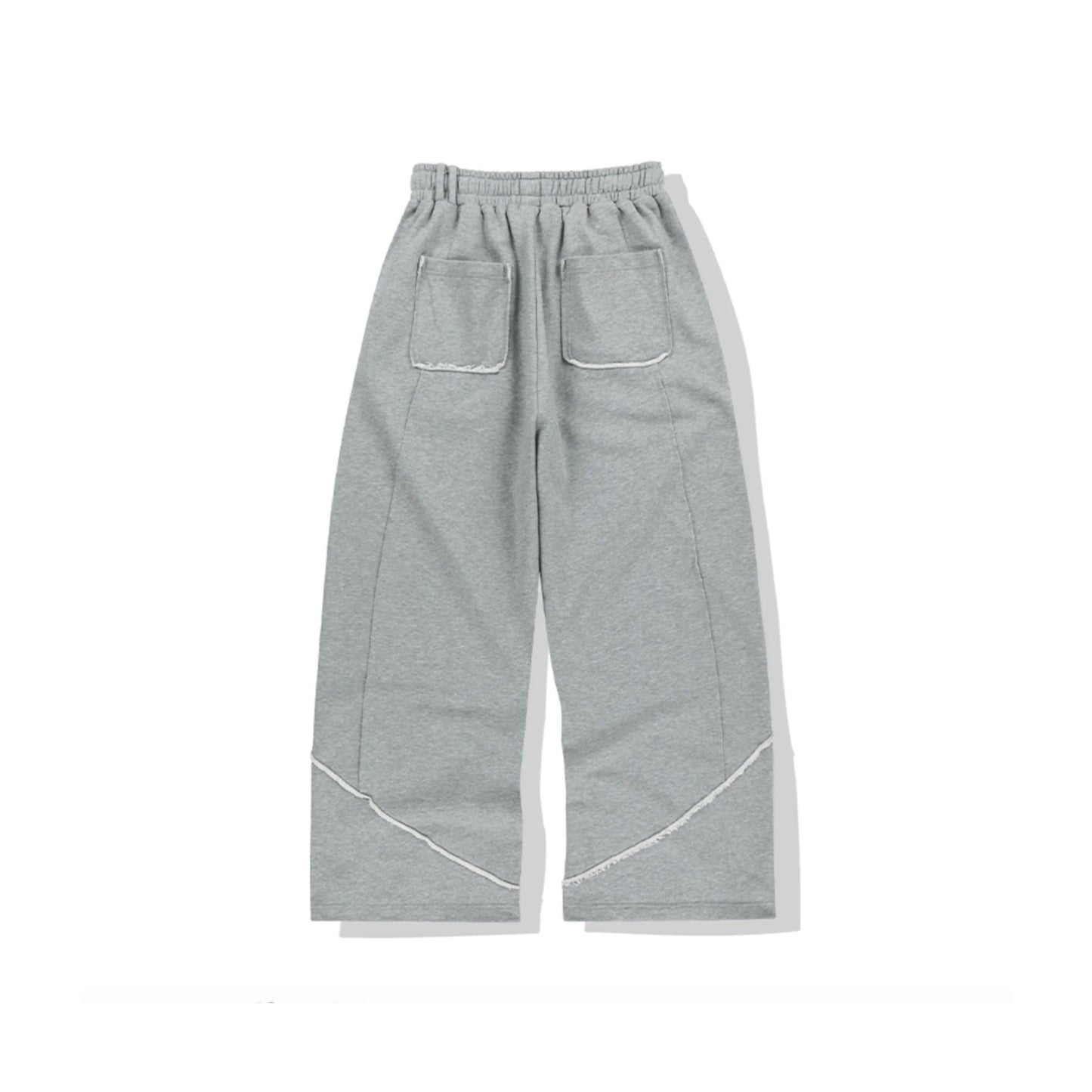 Cut Off Incision Sweat Pants GREY