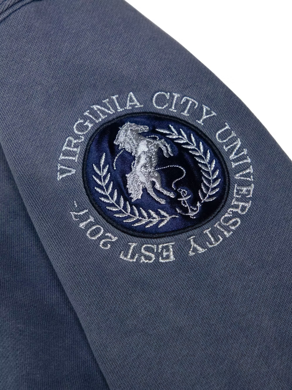 VA Script Zip-Up Hoodie NAVY