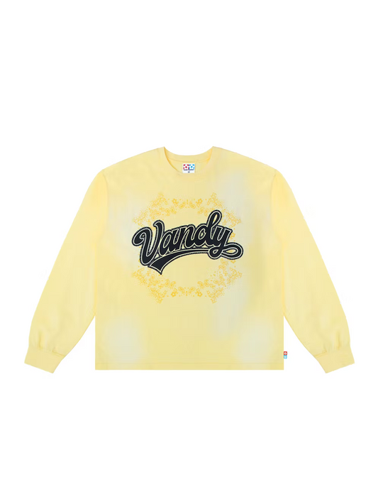 Script Paisley Long Sleeve WASHED YELLOW