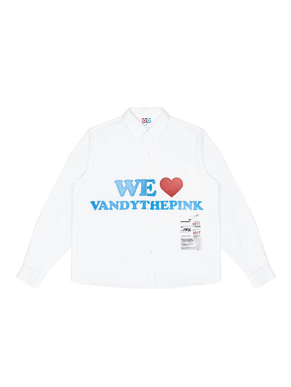 We Love VTP Button Up WHITE